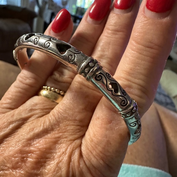 Brighton Silver Bracelet with Intricate Heart Design - Picture 1 of 5